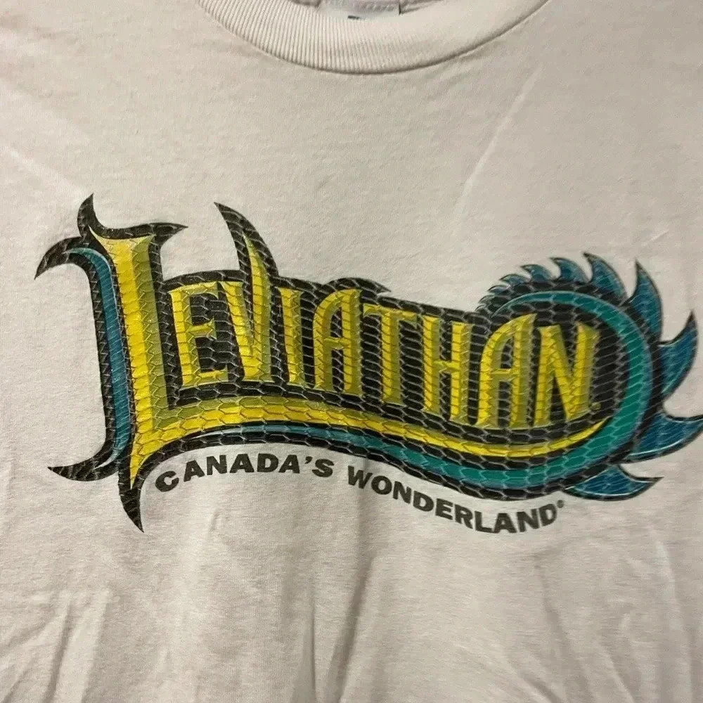 Vtg. Leviathan Canadas Wonderland T-Shirt - Picture 4 of 7